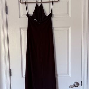White House Black Market Halter with Jeweled Neckline Black Dress